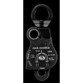 美國 rock exotica Omni-Block 1.1" Double Pulley 萬向雙滑輪 1.1" 全黑 P54D-B